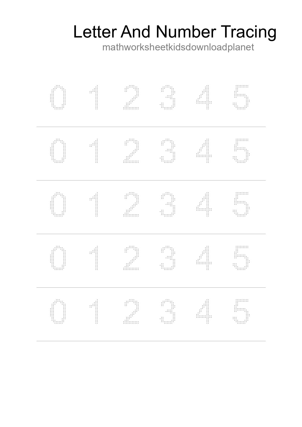 Printable Tracing Worksheet For Kids - Part 197