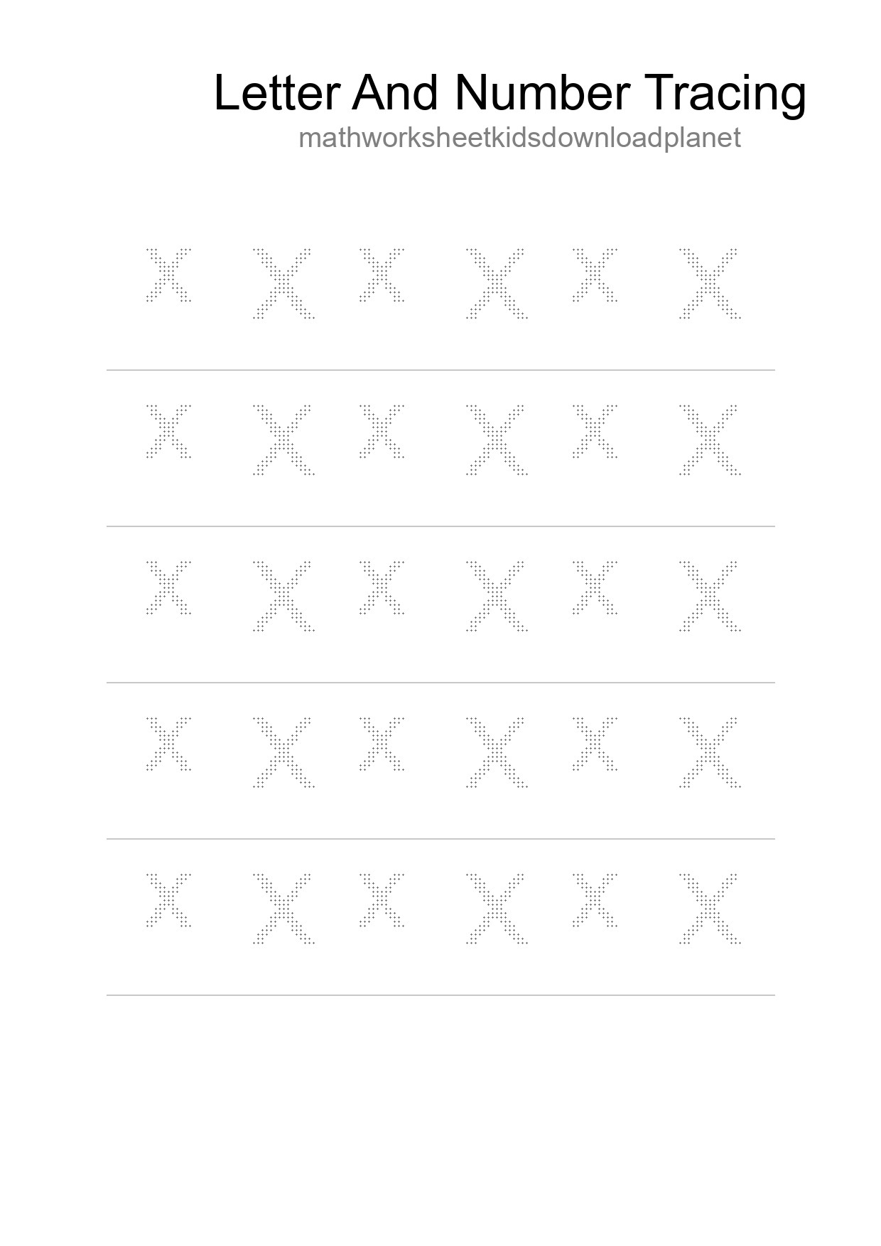 Printable Tracing Worksheet For Kids - Part 76